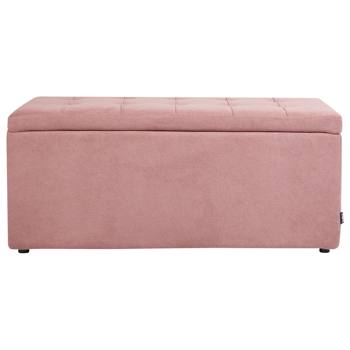 OTTOMANE mit Stauraum Stoff Rosa Orem - Pink, Textil (100/42/40cm) - Beliani