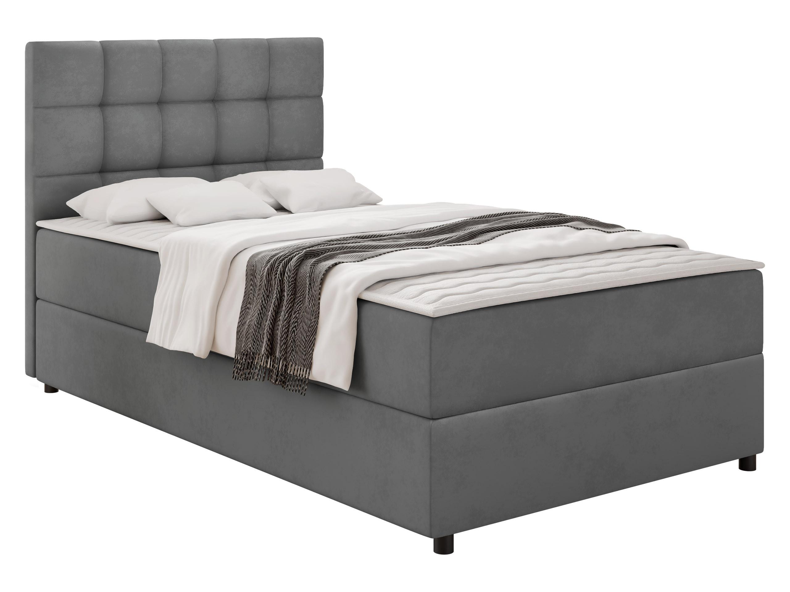 BOXBETT Lind - H3 - Schwarz/Grau, Holz/Holzwerkstoff (90/200cm) - MIRJAN24
