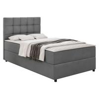 BOXBETT Lind - H3 - Schwarz/Grau, Holz/Holzwerkstoff (90/200cm) - MIRJAN24