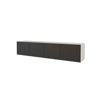LOWBOARD KITO-W 2x100x40x40 cm - Weiß / Schwarz - Schwarz/Weiß, Holzwerkstoff (200/40/40cm) - ALTDECOR