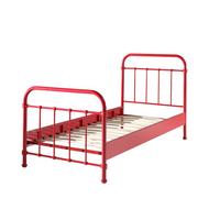 METALLBETT Karlyn 210x111x98 aus Metall in Rot - Rot, Metall (90/200cm) - 58aufmkessel