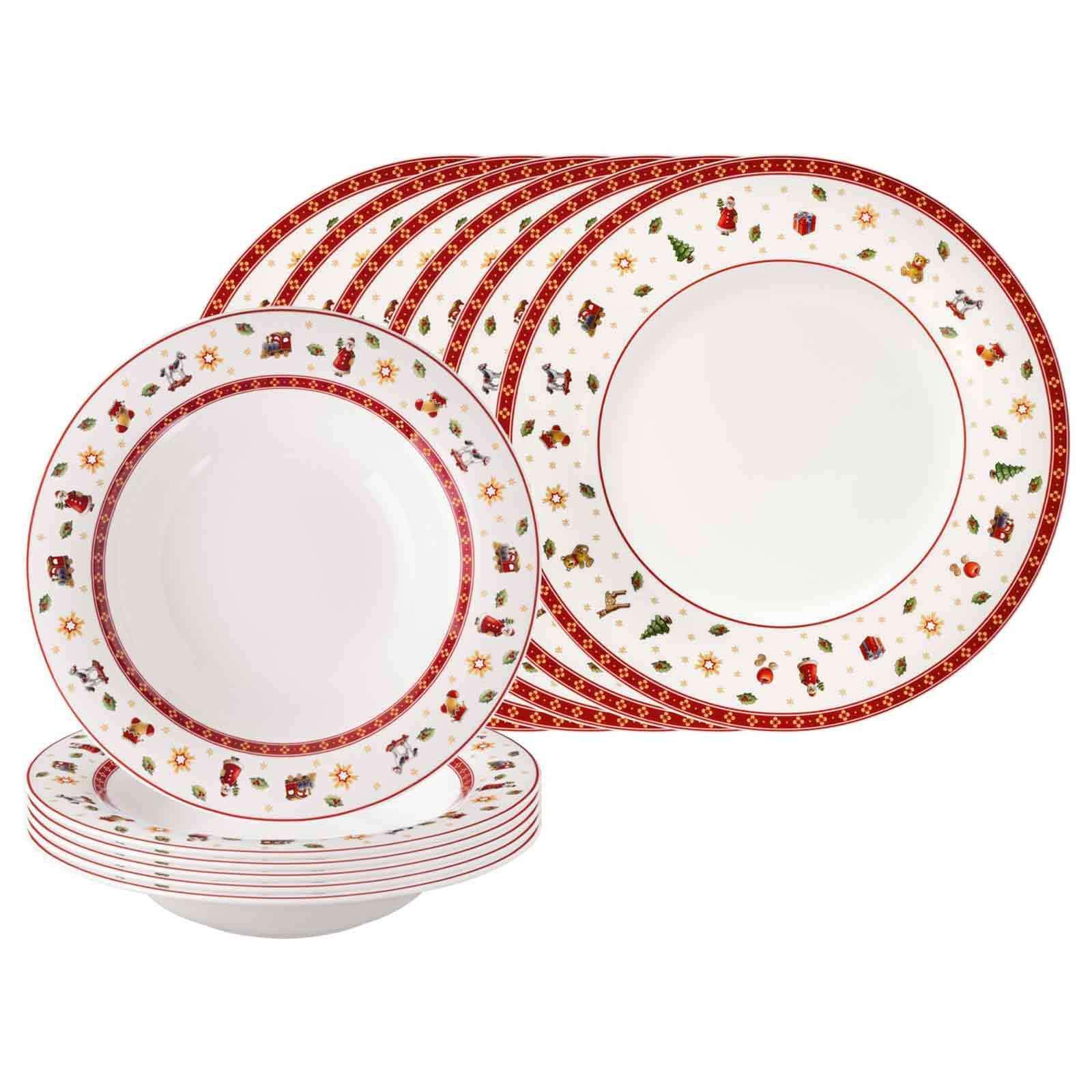 TAFELSERVICE Toy's Delight weiß 12-tlg. - Weiß, Keramik (2/2/2cm) - Villeroy & Boch