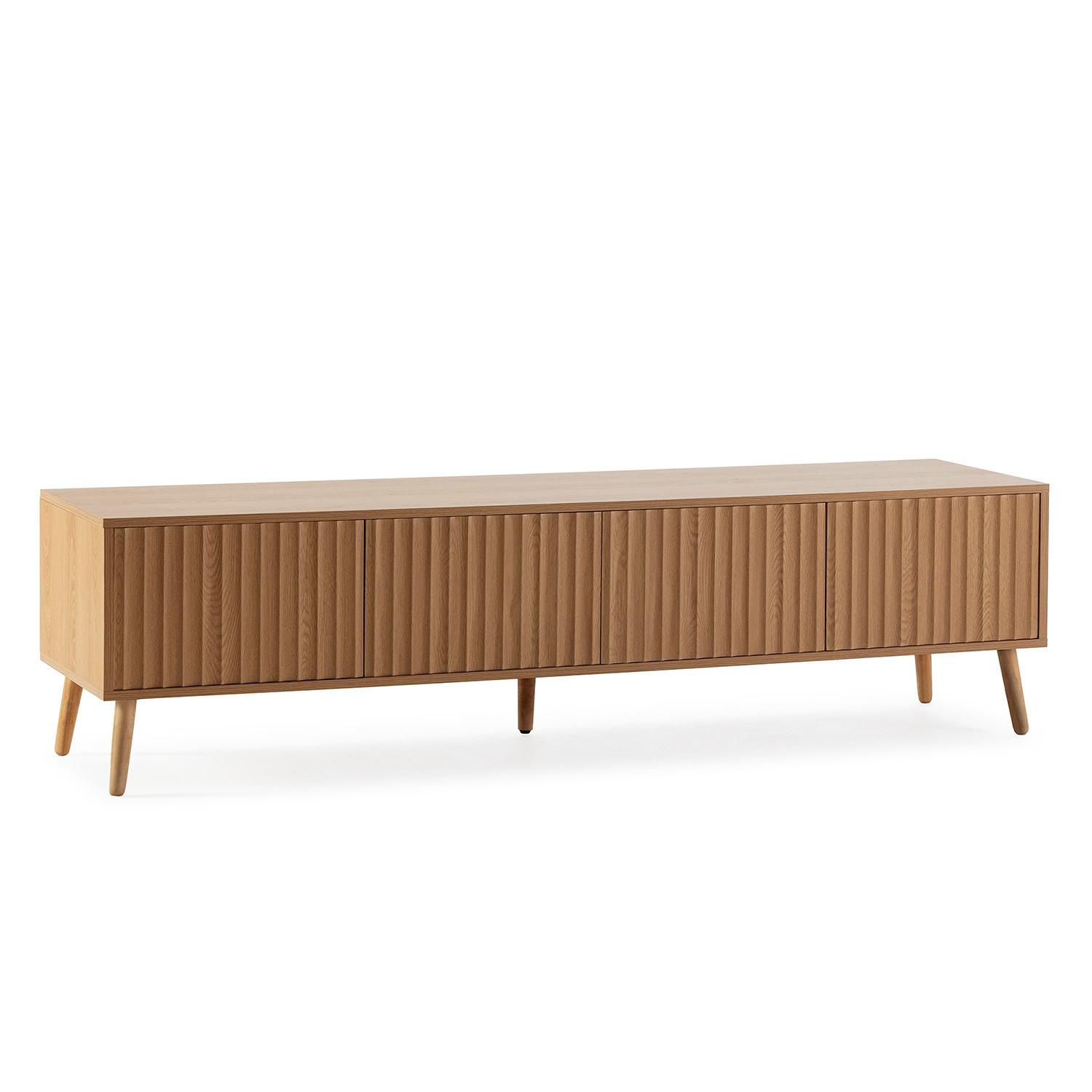 TV-ELEMENT Lluvia 4 Türen Eiche farbe - Honigeiche, Holzwerkstoff (160/45/40cm) - VS Venta-stock