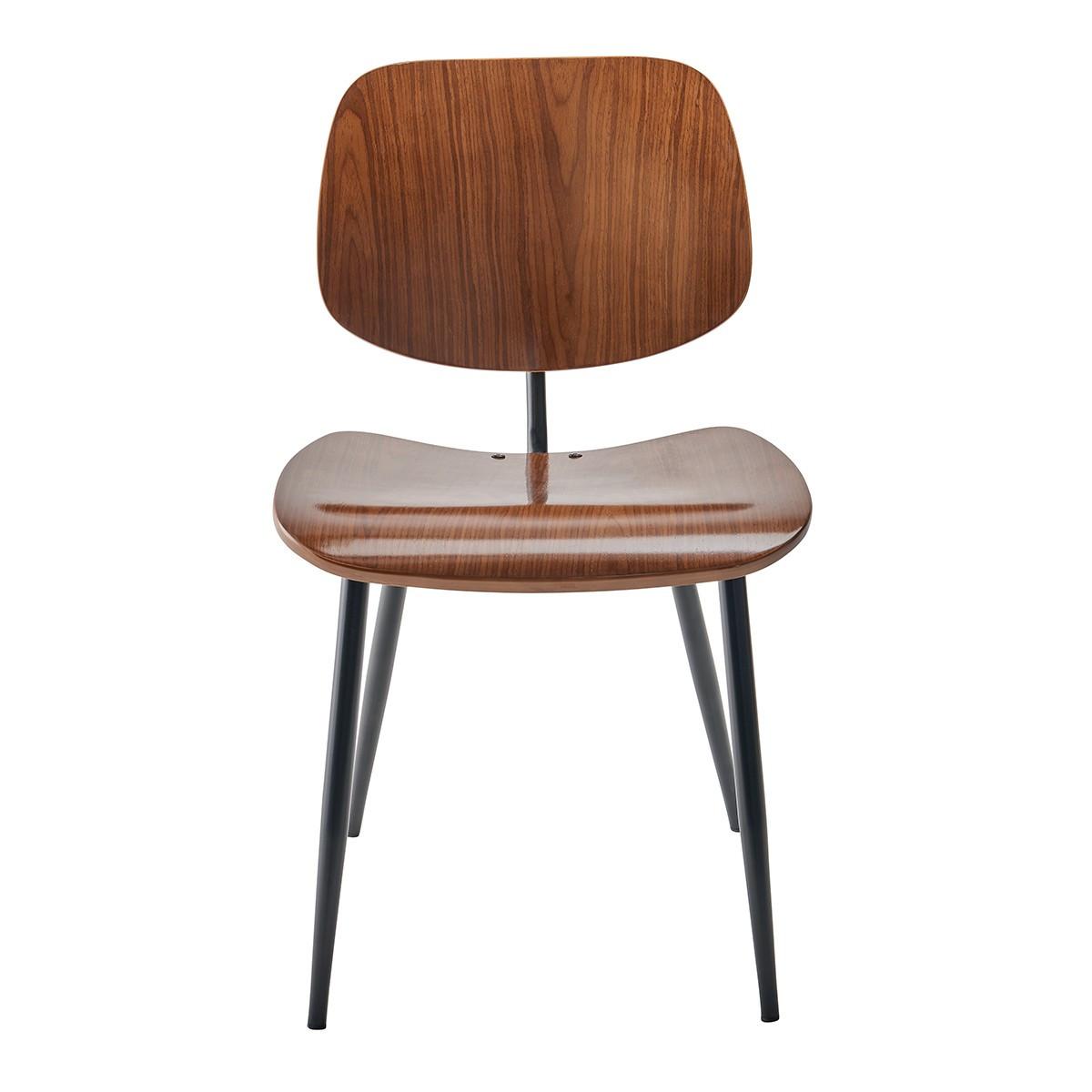 STÜHLE Finishing Olympia Nussbaum - Menge von 2 - 46/77/77 cm - Nussbaumfarben, Holz (77/77/51cm) - Signature