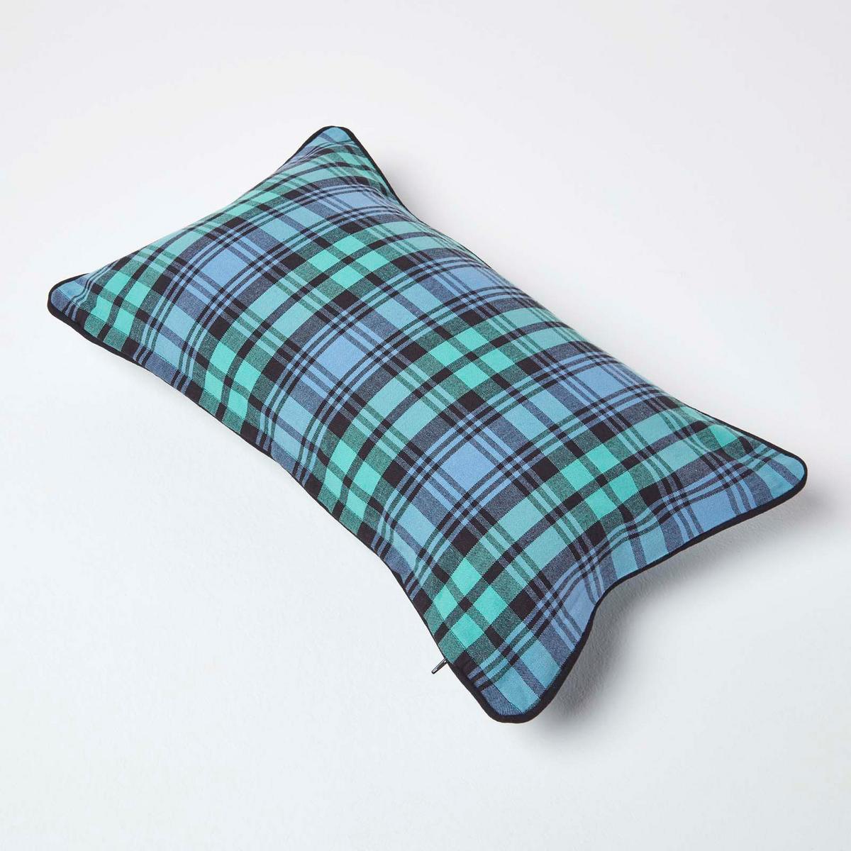 KISSENHÜLLE Black Watch Schottenkaro 30/50 cm - Blau, Textil (30/50cm) - Homescapes