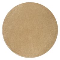 FLACHWEBETEPPICH Goldfarben Ø 160 cm - Goldfarben, Kunststoff (160/160cm) - TT Home