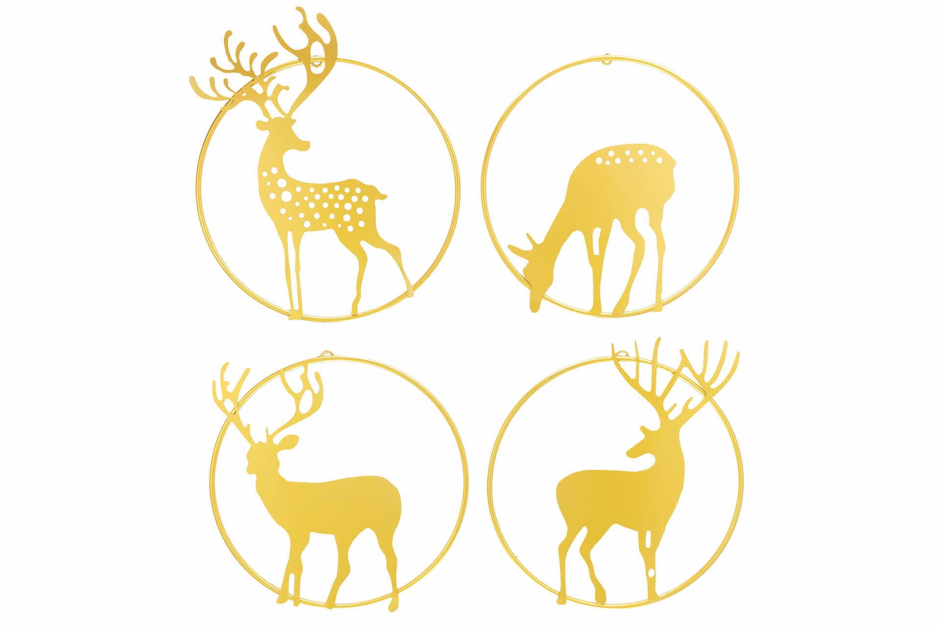 WANDDEKO Gold 86/72 cm - Goldfarben, Metall (1.31/72/6cm) - KUNSTLOFT