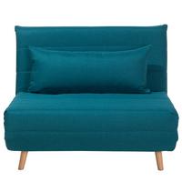 1-SITZER-SCHLAFSOFA Polyester Blau Setten - Hellblau, Textil (104/82/190cm) - Beliani