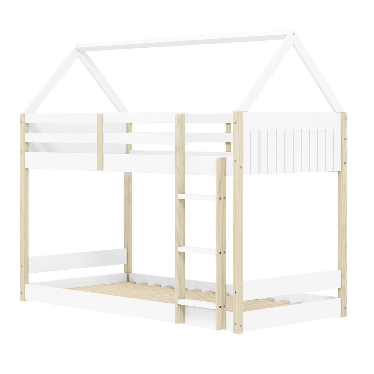 ETAGENBETT Sila Weiß 197.4/103.4/174.9 cm - Weiß, Holz (190/90cm) - Calicosy