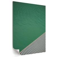 POSTER - 59x84 cm - Soft Structure - Der Rand des Pools - Grün, Textil (59/84/0.1cm) - TULUP