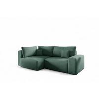 ECKSOFA Arona Mit Schlaffunktion - Grün, Holzwerkstoff/Textil (148/253cm) - Fun Möbel