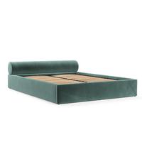 POLSTERBETT Solvo mit Stauraum 200/200 cm Marine im Kronos Stoff - Türkis/Schwarz, Holz/Holzwerkstoff (200/200cm) - AltaBeds