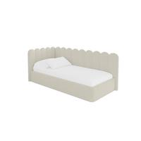 EINZELLBETT Jugendbett mit Bettkasten, Rechts - ARTY 80x200 Beige - Perlmutt, Holzwerkstoff/Textil (80/200cm) - ALTDECOR