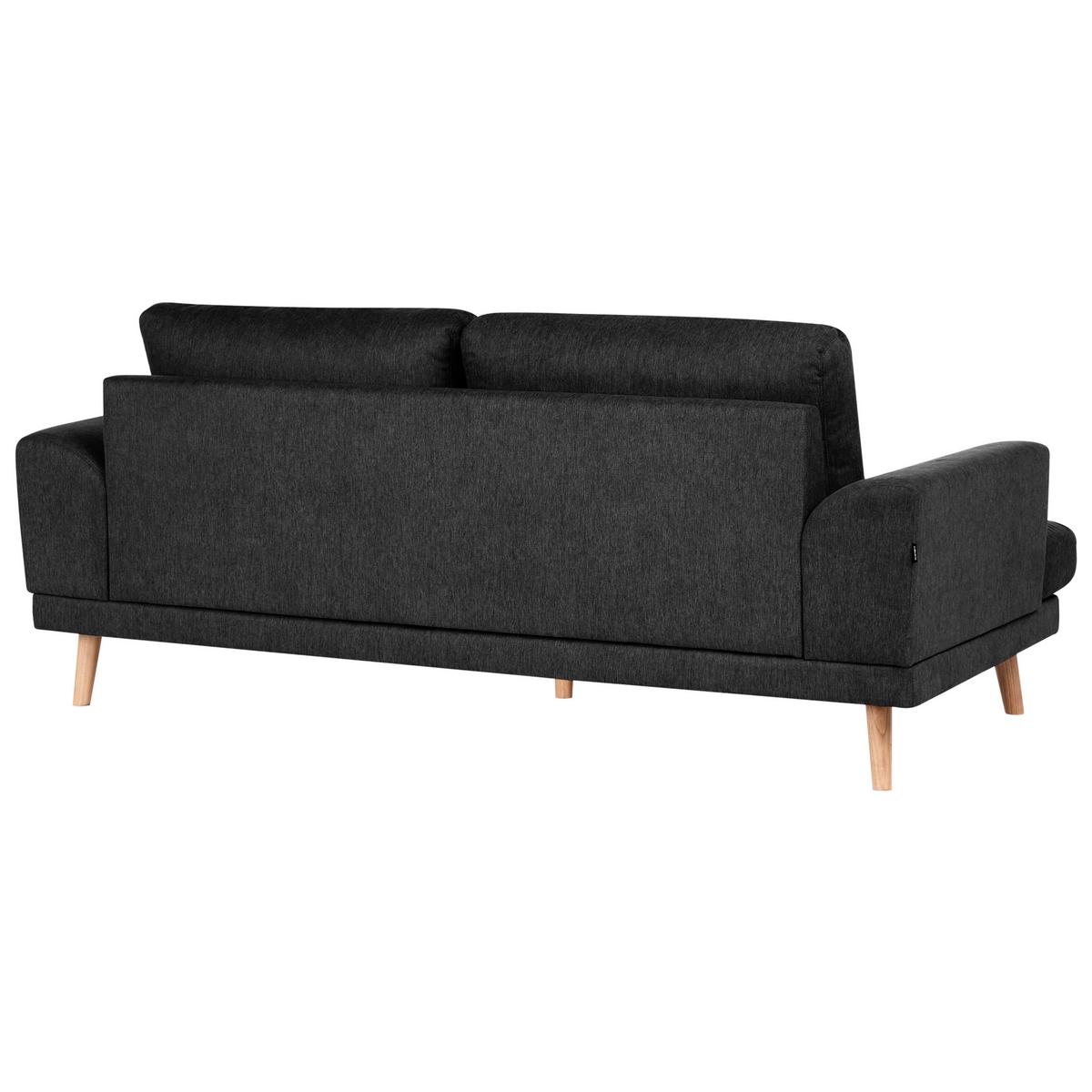 SOFA-SET 4-Sitzer Stoff Schwarz Kildal - Schwarz, Textil (280/90/96cm) - Beliani