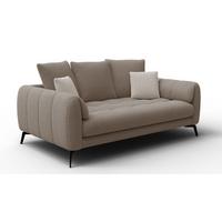 SOFA CALME 2,5-Sitzer, creme - Creme/Schwarz, Holz/Textil (199/92/108cm) - Wozimo