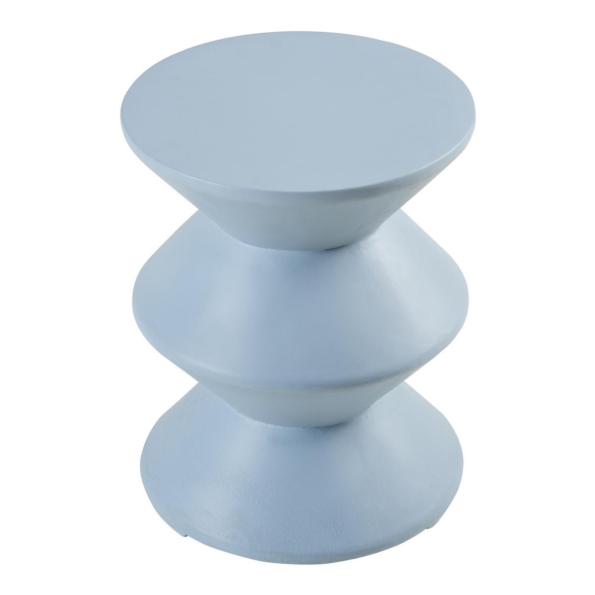 BEISTELLTISCH Kyppeslo - Hellblau, Stein (36.5/36.5/47cm) - [en.casa]