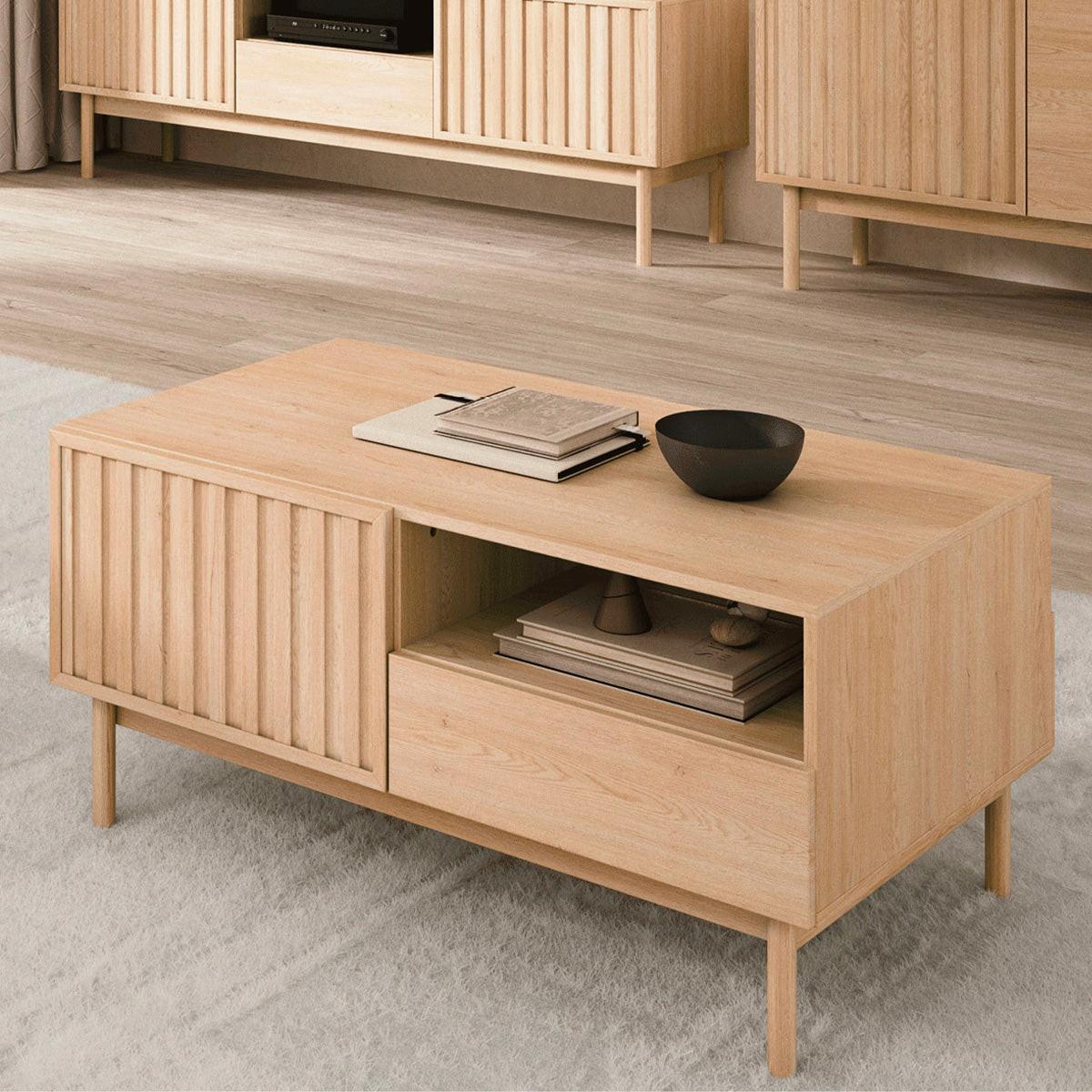 COUCHTISCH Idor Holz - Braun, Holzwerkstoff (63.6/106/53.3cm) - Petits-meubles