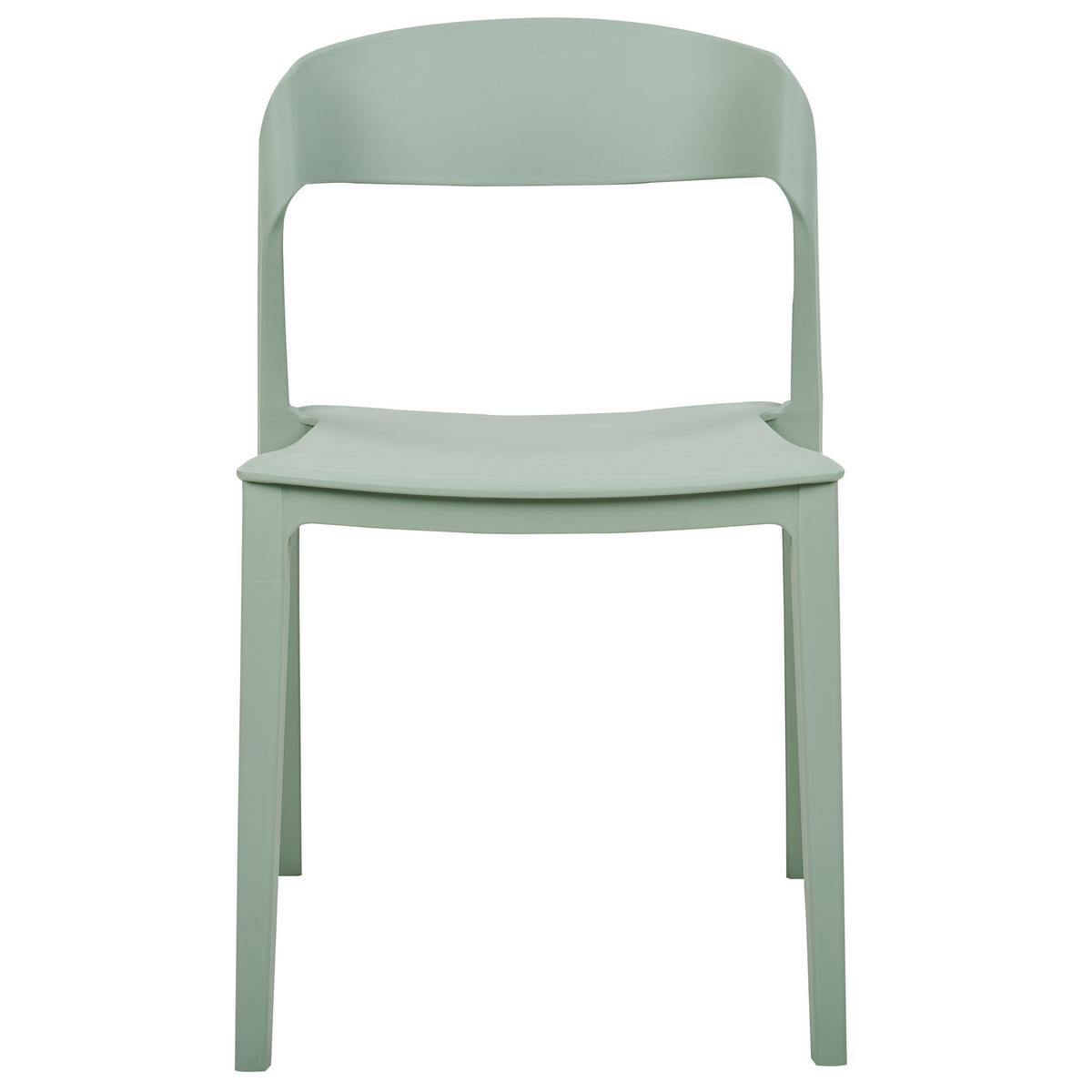ESSZIMMERSTUHL 2er-Set Kunststoff Grün Somers - Grün, Kunststoff (48/77/51cm) - Beliani