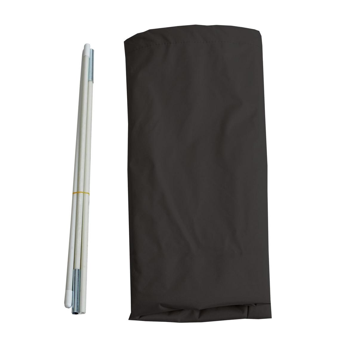 SCHUTZHÜLLE AMPELSCHIRM Anthrazit - Anthrazit, Kunststoff (80/195/1cm) - MCW