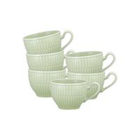ESPRESSOTASSEN Amina Seladon 0,1 l 6er Set - Grün, Keramik (0.1L) - Seltmann Weiden
