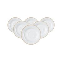 KAFFEEUNTERTASSEN Geo beige ø 15,5 cm 6er Set - Beige, Keramik (15.5cm) - Ritzenhoff Breker