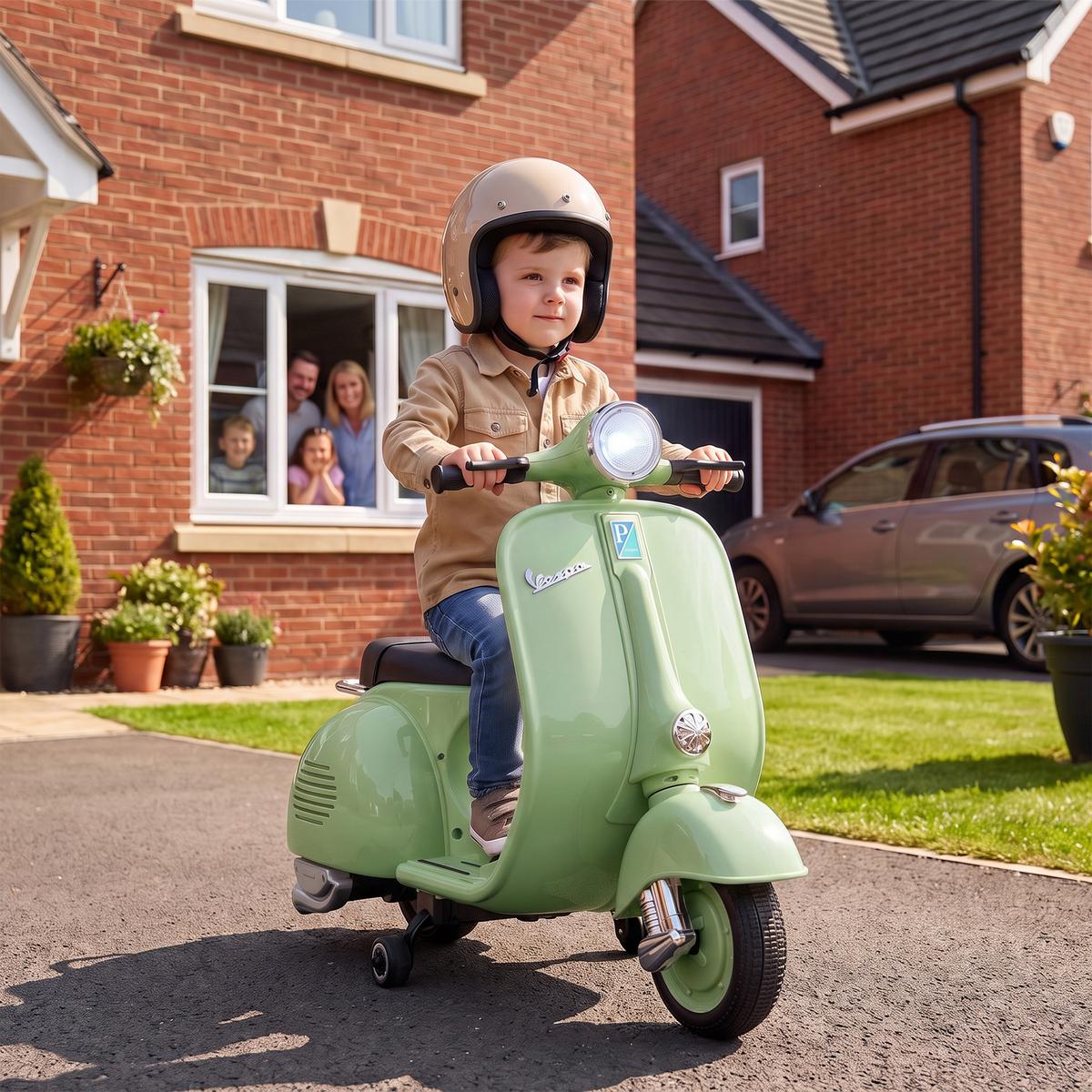 KINDERMOTORRAD Kunststoff Stahl Grün - Grün, Kunststoff (81/37/63cm) - AIYAPLAY