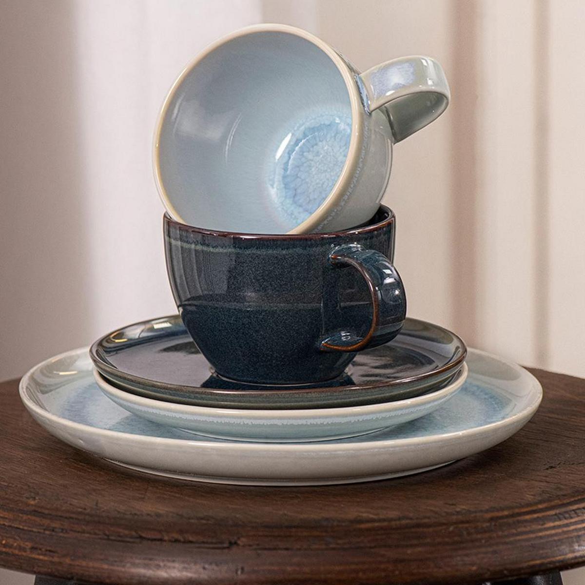 KAFFEESERVICE Crafted Denim 18-tlg. - Blau, Keramik (2/2/2cm) - like.Villeroy & Boch