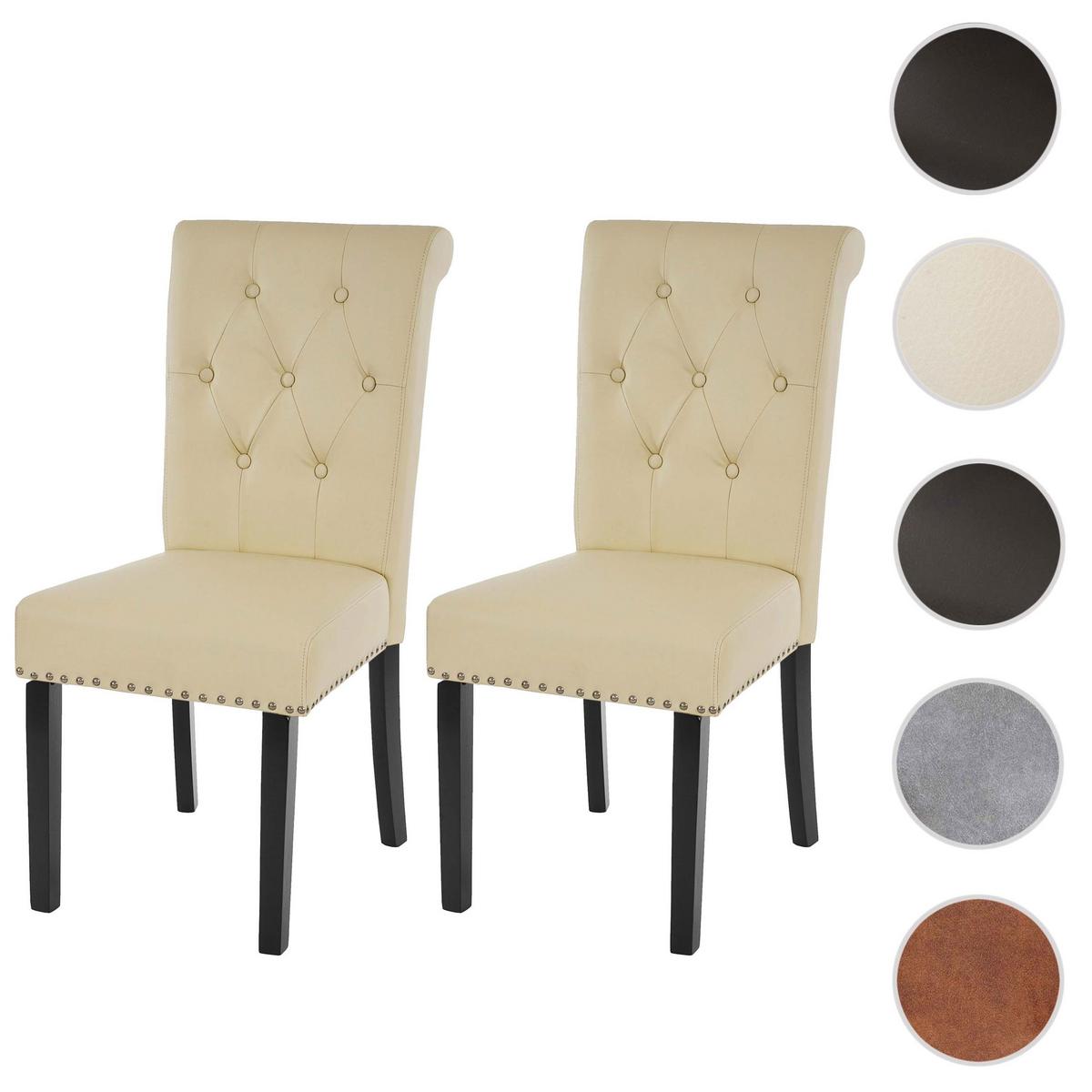 ESSZIMMERSTUHL FIELD IL Beige 2er-Set - Beige/Creme, Textil (47/98/62cm) - MCW