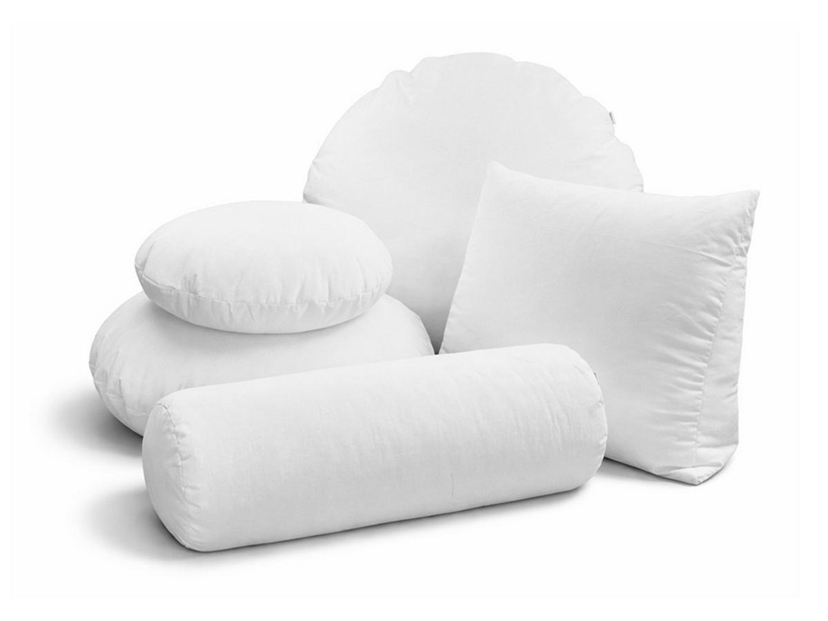 BODEN-/RUNDKISSEN Rund PublikUp gefüllt mit Schaumstoffflocken 60 cm Ø - Weiß, Naturmaterialien/Textil (60cm) - beties Heimtextil