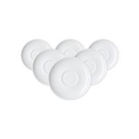 ESPRESSOUNTERTASSEN Bianco weiß ø 11 cm 6er Set - Weiß, Keramik (11cm) - Ritzenhoff Breker
