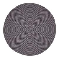 TEPPICH Spirale geflochten rund 200 cm - Schwarz, Textil (200/200cm) - Homescapes