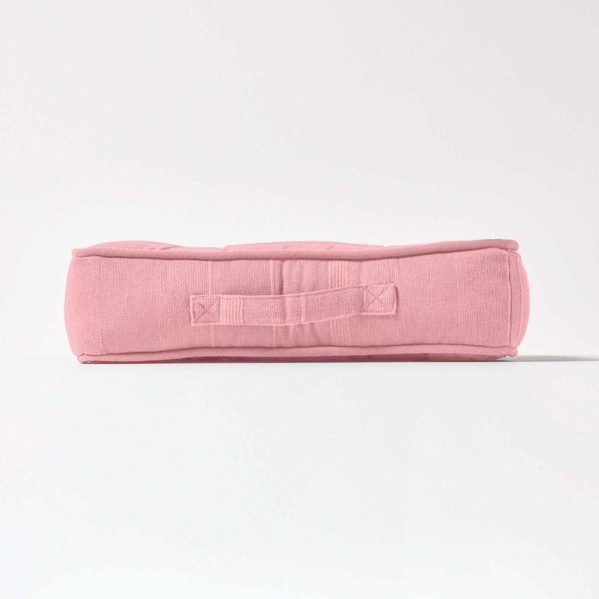 SITZKISSEN Rajput rosa 40/40/8 cm - Rosa, Textil (40/40/8cm) - Homescapes