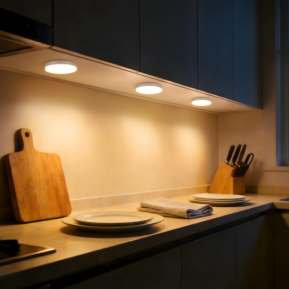 LED-LEUCHTMITTEL 4 Stück GX53 Elvyn 7.4/7.4/2.5 cm - Weiß, Kunststoff (7.4/2.5cm) - ZMH