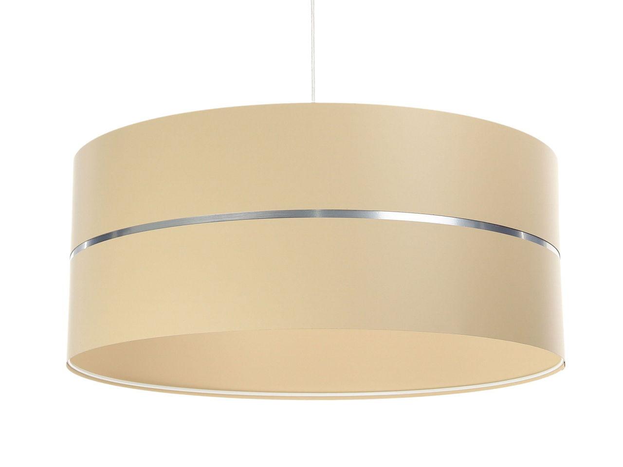HÄNGELEUCHTE Silber 50/21 cm - Beige/Silberfarben, Kunststoff (50/0.8/21cm) - ONZENO