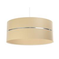 HÄNGELEUCHTE Silber 40/21 cm - Beige/Silberfarben, Kunststoff (40/0.6/21cm) - ONZENO