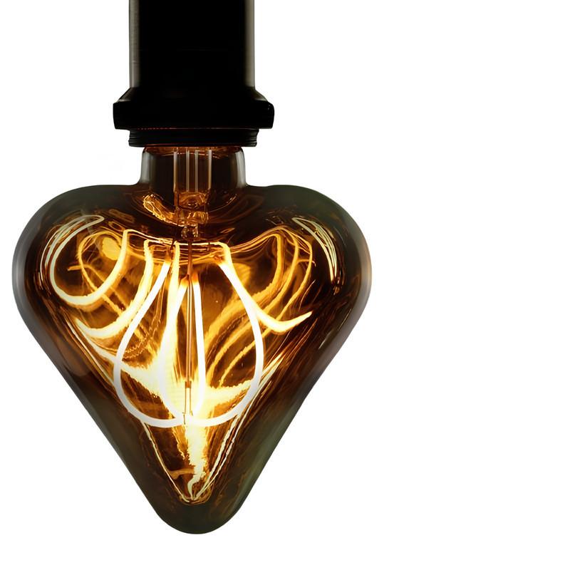 LED-LEUCHTMITTEL Aue II 15/11.5/6cm - Braun, Glas (11.5/6cm) - Nettlife