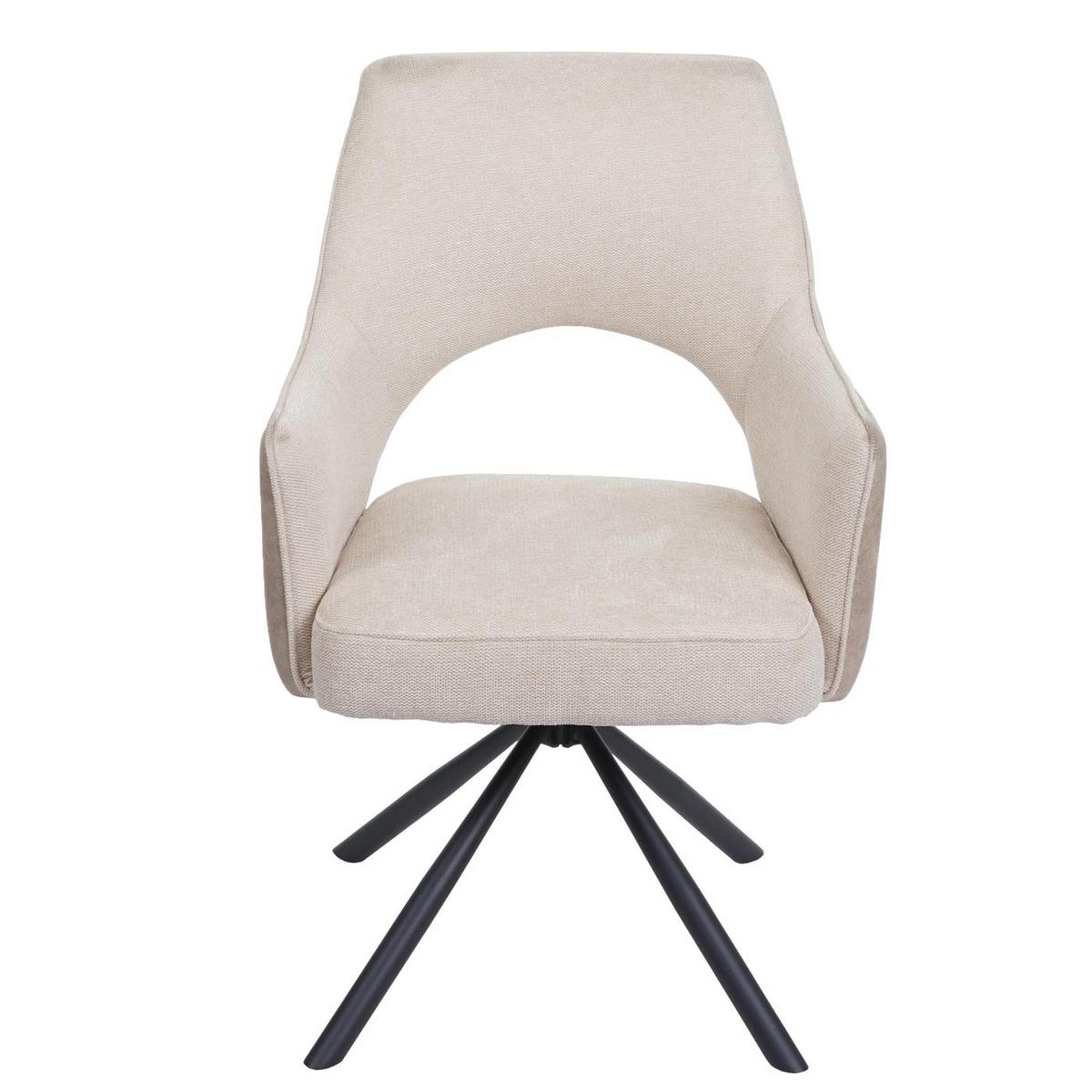 ESSZIMMERSTUHL K3 Cremeweiß - Creme/Weiß, Textil (57/89/52cm) - MCW