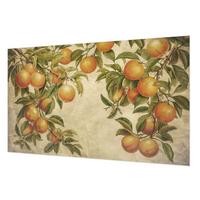 FOTOTAPETE 416x254 cm - Fruchtzweige - Grün, Textil (416/254cm) - Wallfluent