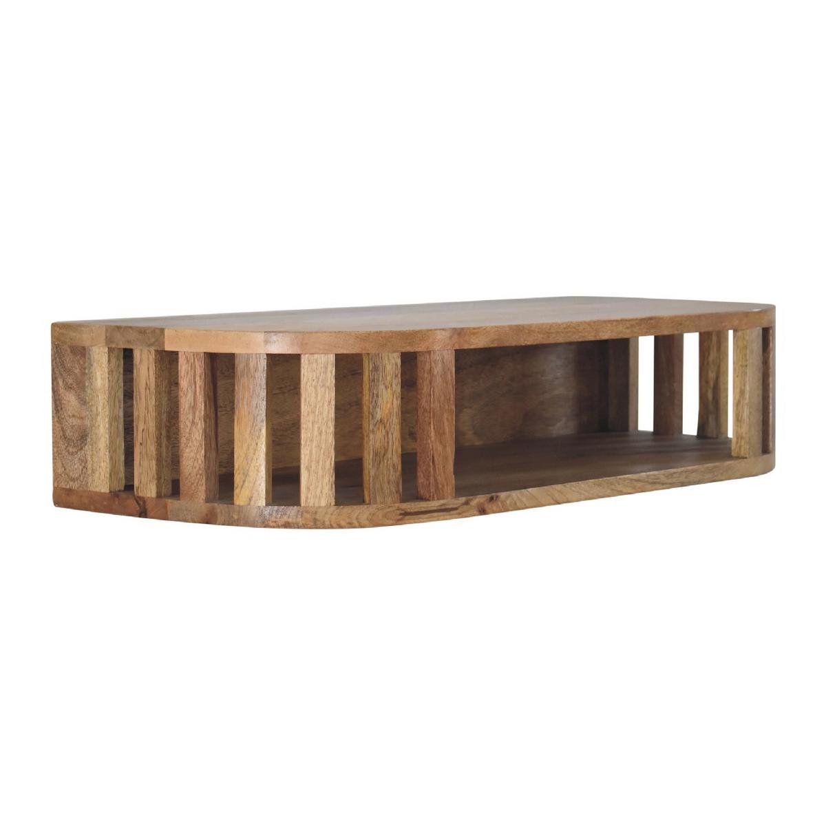 KONSOLENTISCH Schwebend Ariella - Braun, Holz (70/30/15cm) - Artisan Furniture