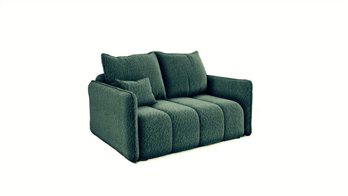 SOFASET Morgano 3-2-1 - Grün, Holzwerkstoff/Textil (216/86/102cm) - Fun Möbel