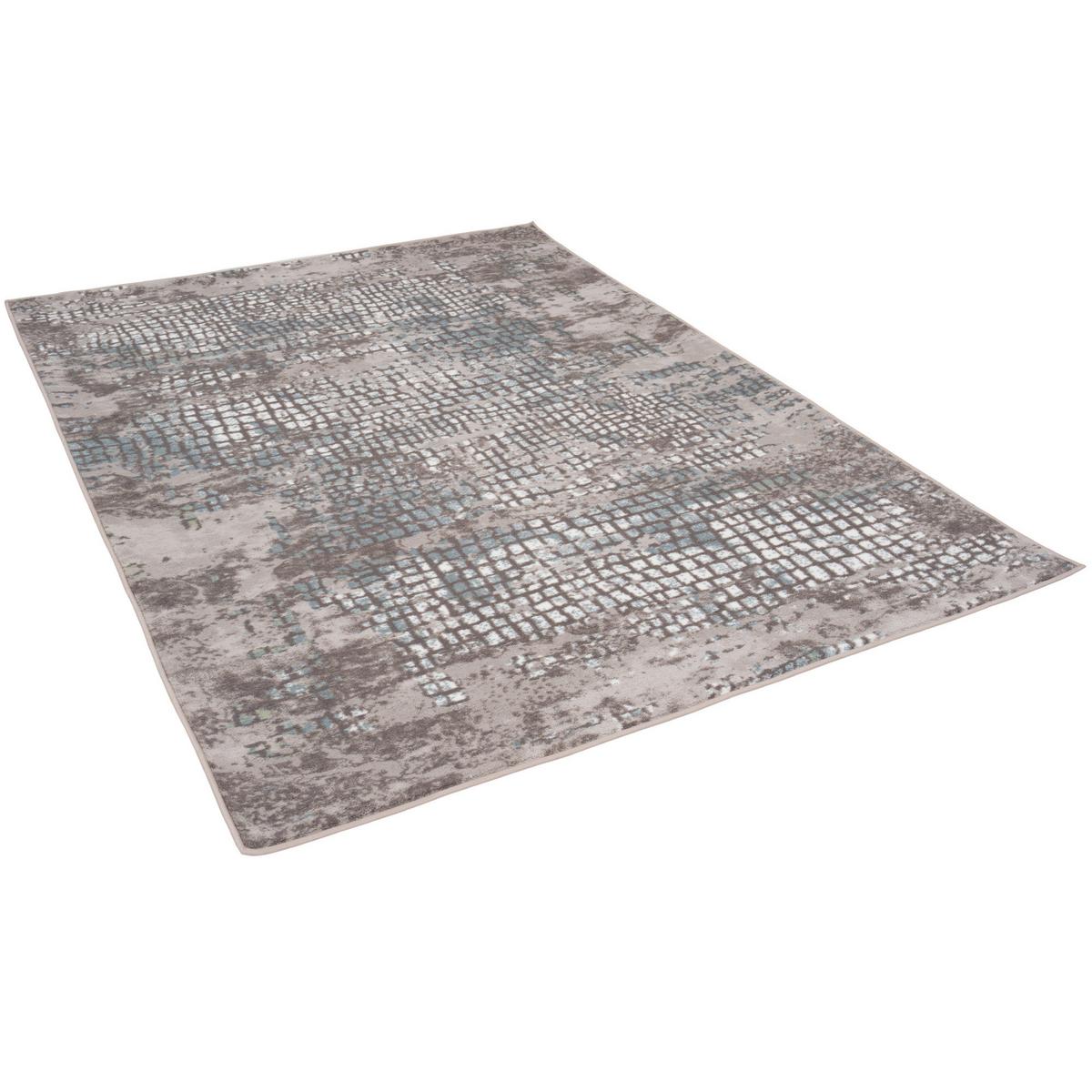 DESIGNER TEPPICH TAWIRA VINTAGE - Edelstahlfarben, Textil (80/160cm) - Pergamon
