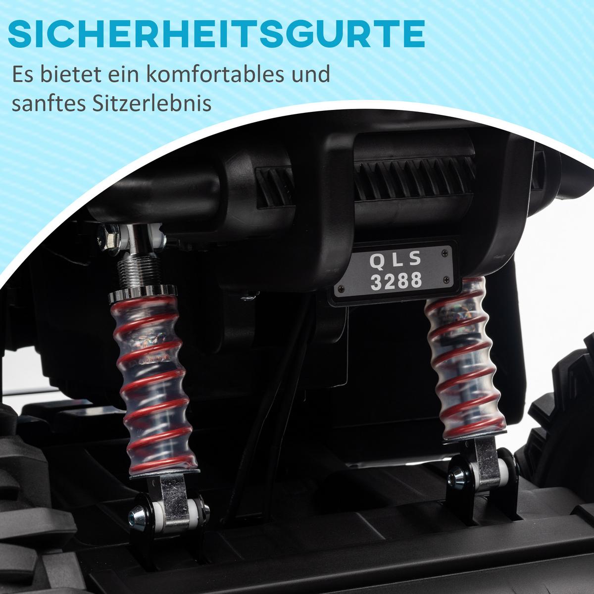 KINDER Elektrofahrzeug - Grün, Metall (100/65/73cm) - HOMCOM