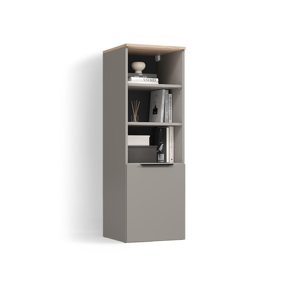 UNIVERSALSCHRANK Piave Greige mit einer Tür - Greige, Holzwerkstoff (40.2/120/40cm) - Livinity®