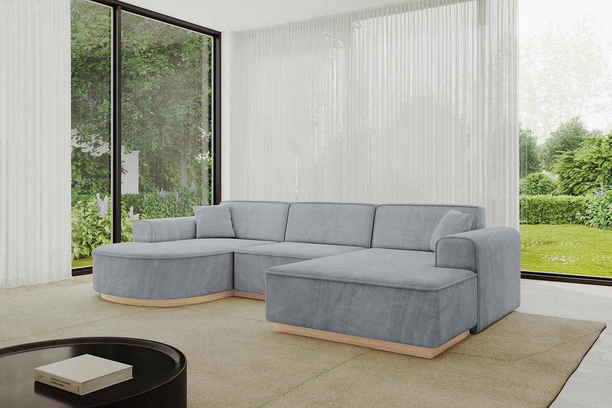 WOHNLANDSCHAFT ARRIO-U1 303x171x83 cm Titanfarben - Titanfarben, Holzwerkstoff/Textil (303/83/171cm) - ALTDECOR
