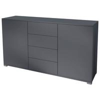 SIDEBOARD Santo Anthrazit matt - Anthrazit, Holzwerkstoff (138.5/75.5/35cm) - Vladon