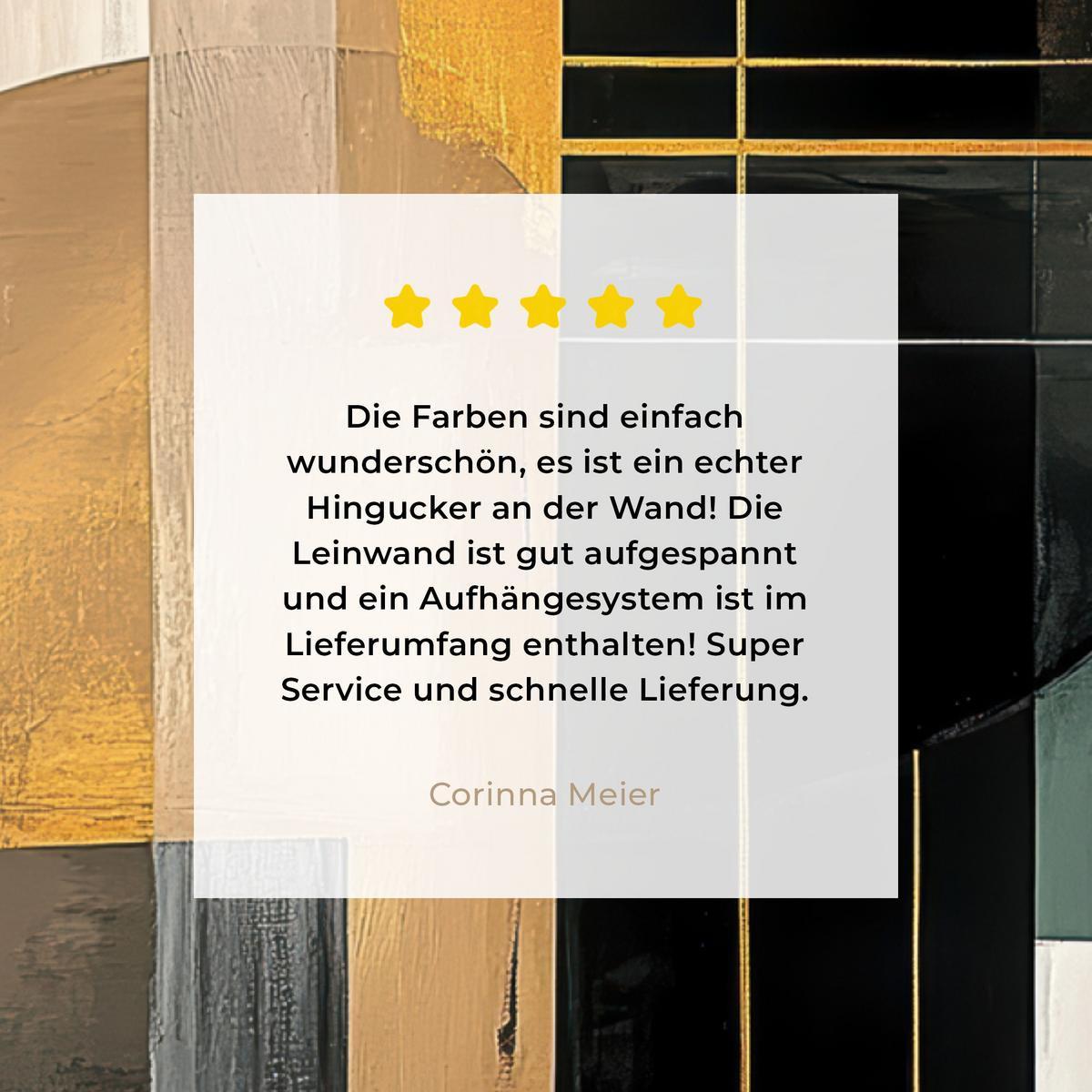 LEINWANDBILD Abstrakt - Gold - Bronze - Grün - Formen - Modern Room Decor 30x40 cm - Multicolor, Textil (30/40cm) - MuchoWow