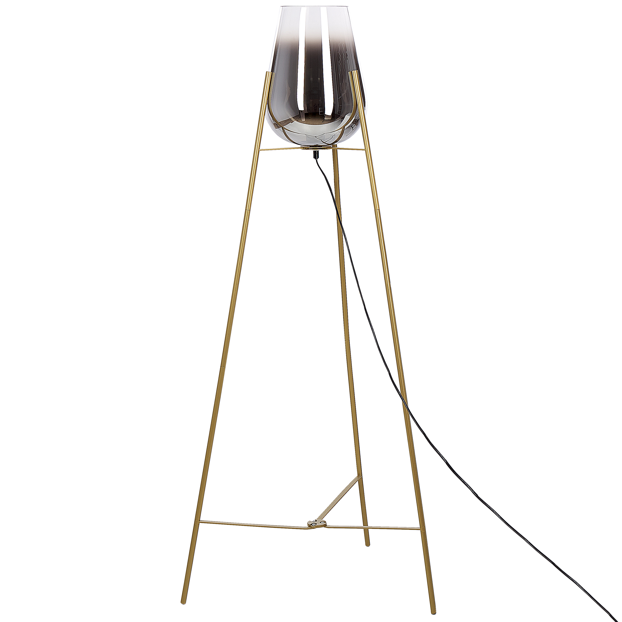 STEHLAMPE Mena 55/55/133 cm - Goldfarben, Metall (55/55/133cm) - Beliani
