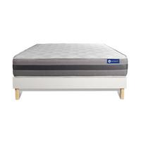 BETT Actimemo relax Memory-Schaum 150 x 195 cm h2 - Kit Bettgestell Weiß - Beige/Weiß, Karton/Holz (150/195cm) - ACTISOM