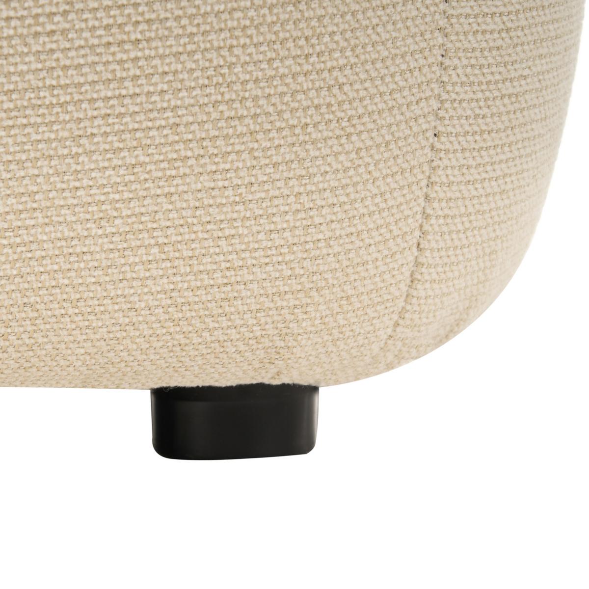 POLSTERBANK Stoff Hellbeige Juno - Beige, Textil (69/38/38cm) - Beliani