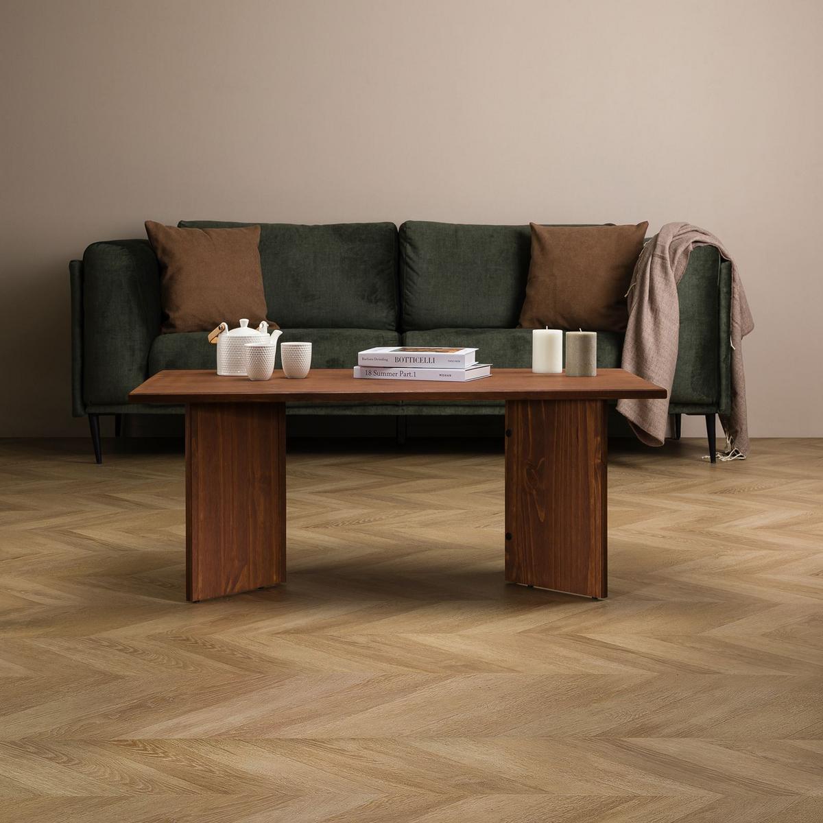 COUCHTISCH MESA dunkelbraun - Dunkelbraun, Holz (60/110/45cm) - IDIMEX